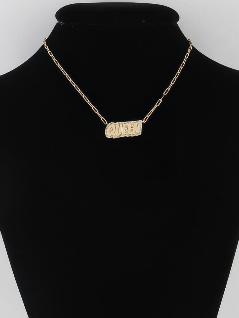 Jeweled Queen Chain Necklace